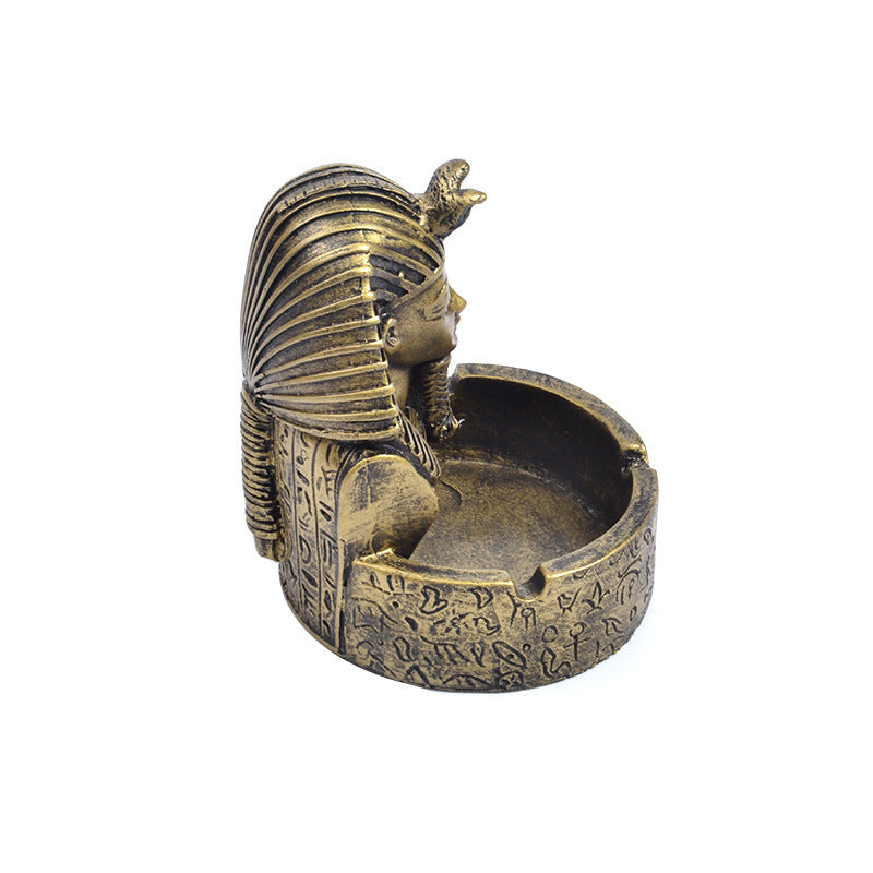 Pharaoh's head ashtray home resin handicraft ornaments