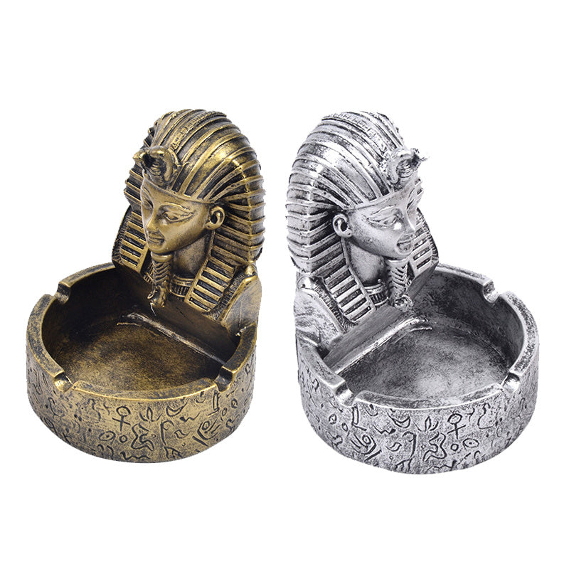 Pharaoh's head ashtray home resin handicraft ornaments