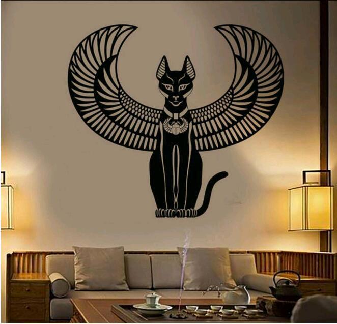 Ancient Egyptian Cat Goddess Egyptian Stickers Large Decorative Vinyl Wall Decals