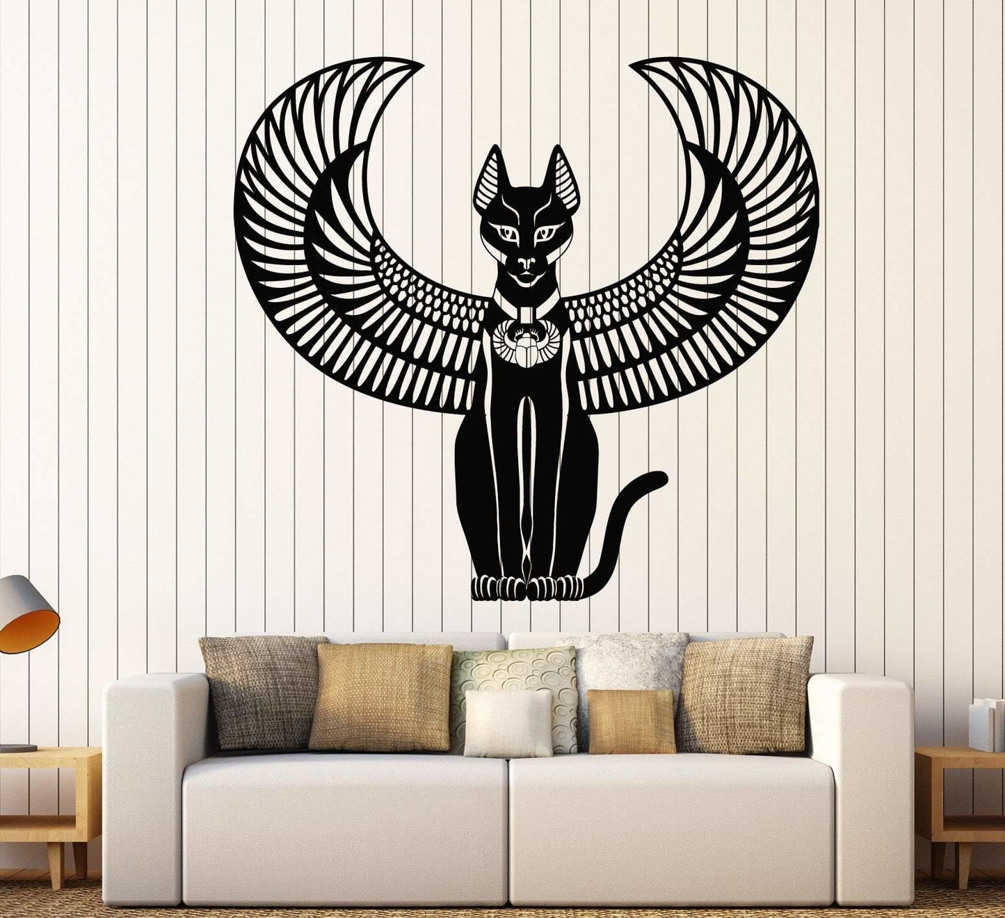 Ancient Egyptian Cat Goddess Egyptian Stickers Large Decorative Vinyl Wall Decals