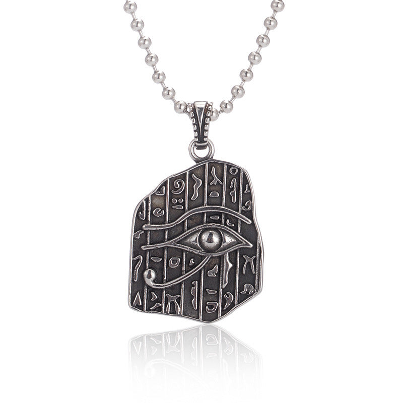 Egyptian Eagle Head God Pharaoh Horus Eye Alloy Necklace