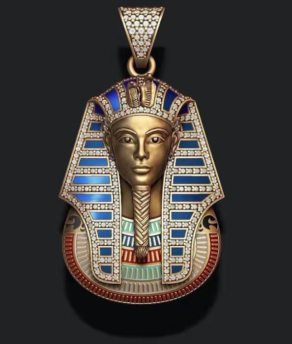 Egyptian Pharaoh Sphinx Pendant Necklace