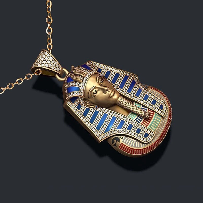 Egyptian Pharaoh Sphinx Pendant Necklace