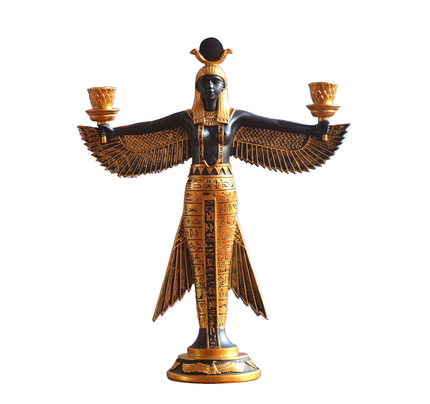 Ancient Egypt God Isis Goddess Statue Resin Crafts Wing